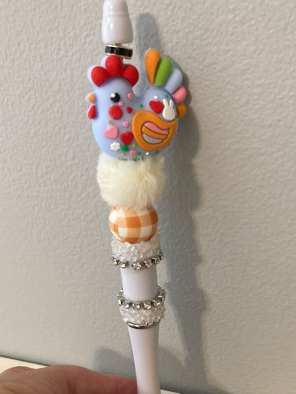 Cute Blue Chicken Decorative Pen - Multicolor